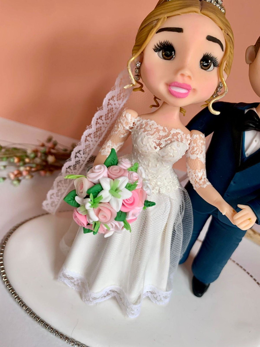 Topo de Bolo Casamento Personalizado - Imagem 2