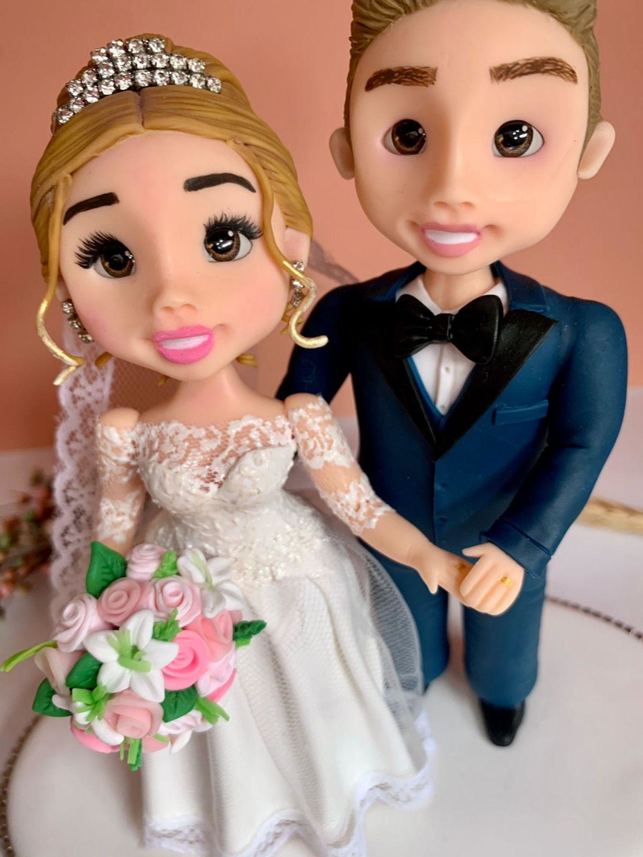 Topo de Bolo Casamento Personalizado - Imagem 4