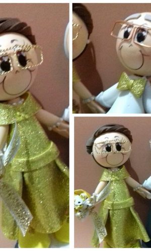 Noivinhos * Topo de Bolo * Bodas de Ouro