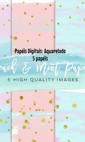 Papéis Digitais: Aquarela 6