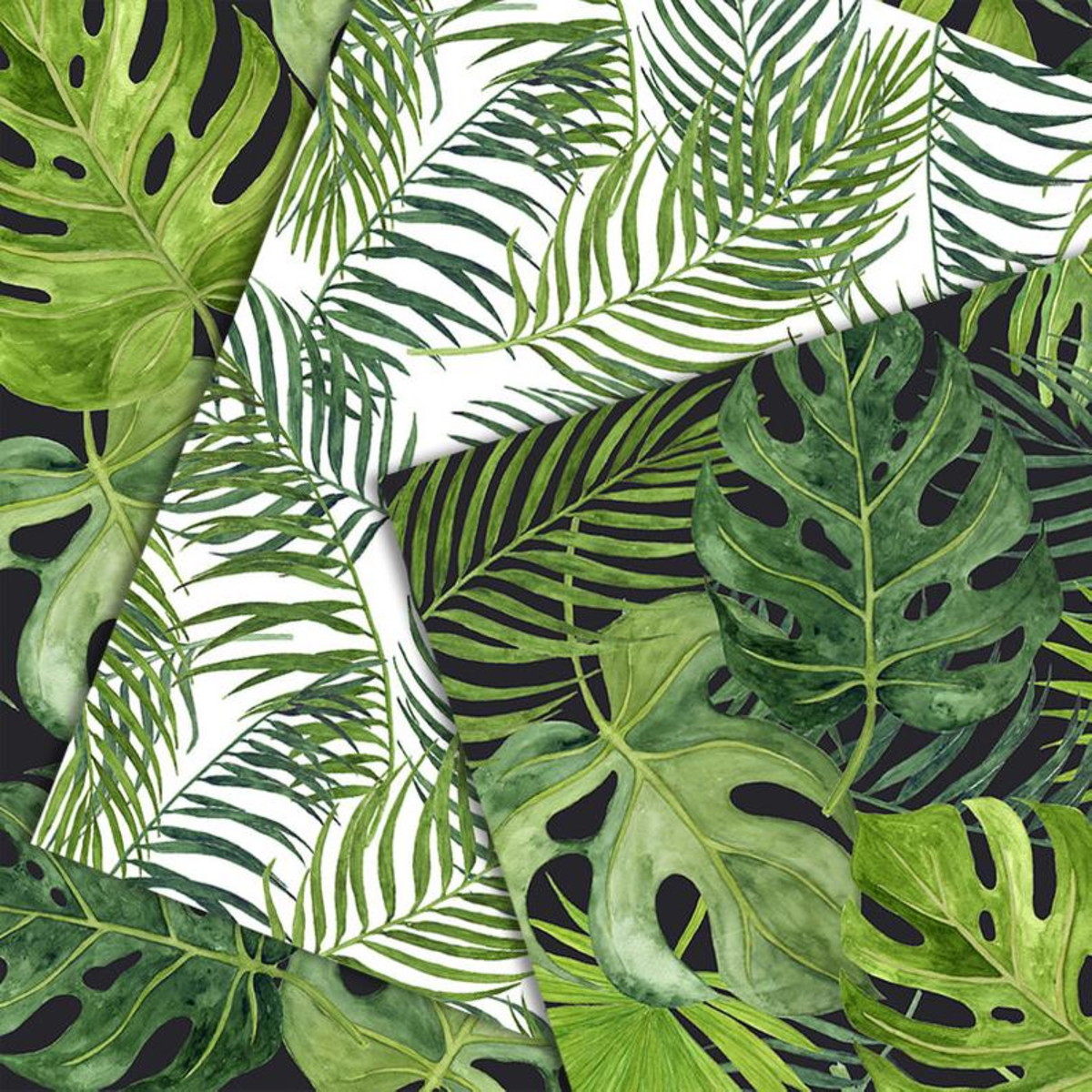 Leve + 13 - Papel Digital - Aquarela (folhas) - Imagem 3