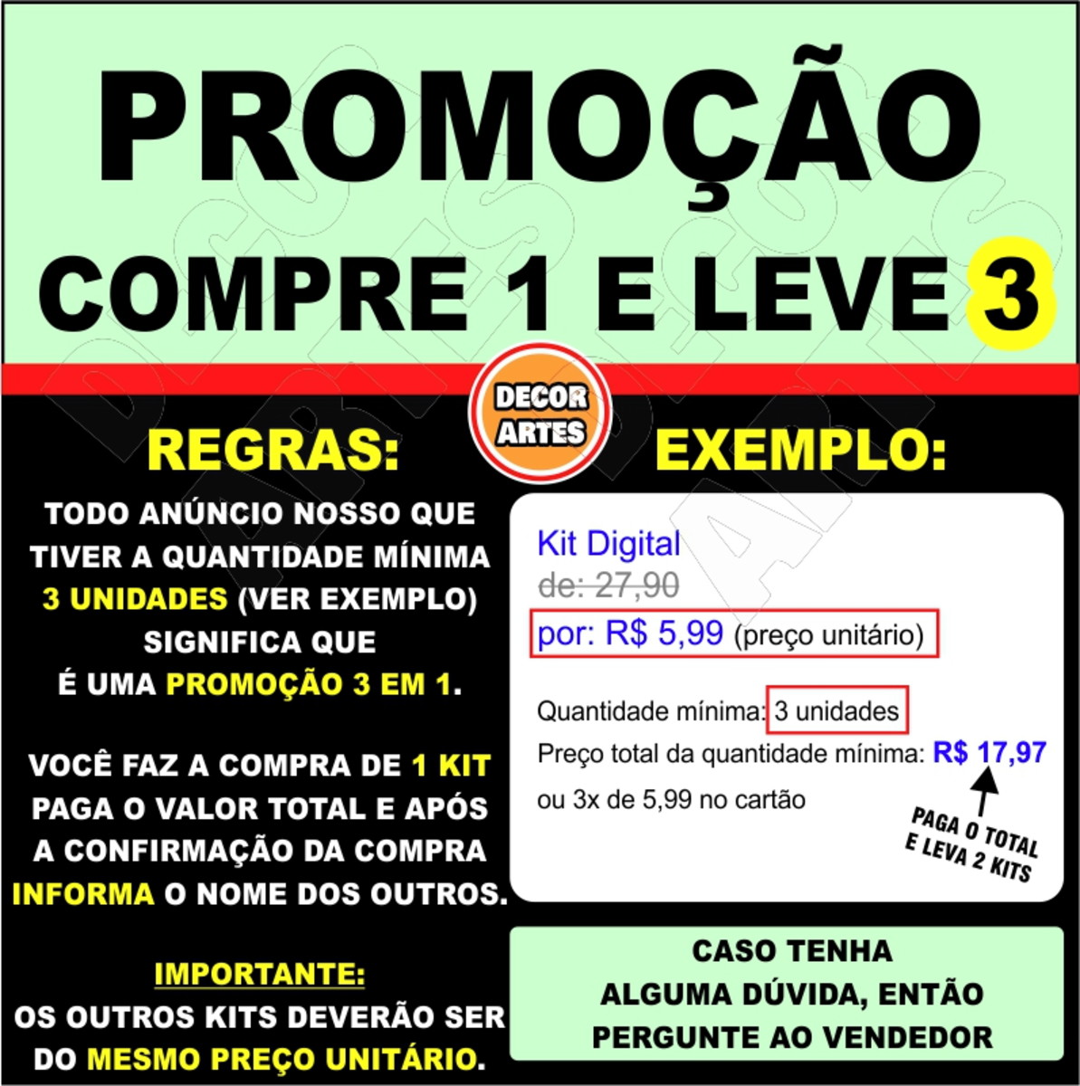 PROMO 3 em 1 - Kit Digital Cliparts Bailarinas Cute Aquarela - Imagem 2