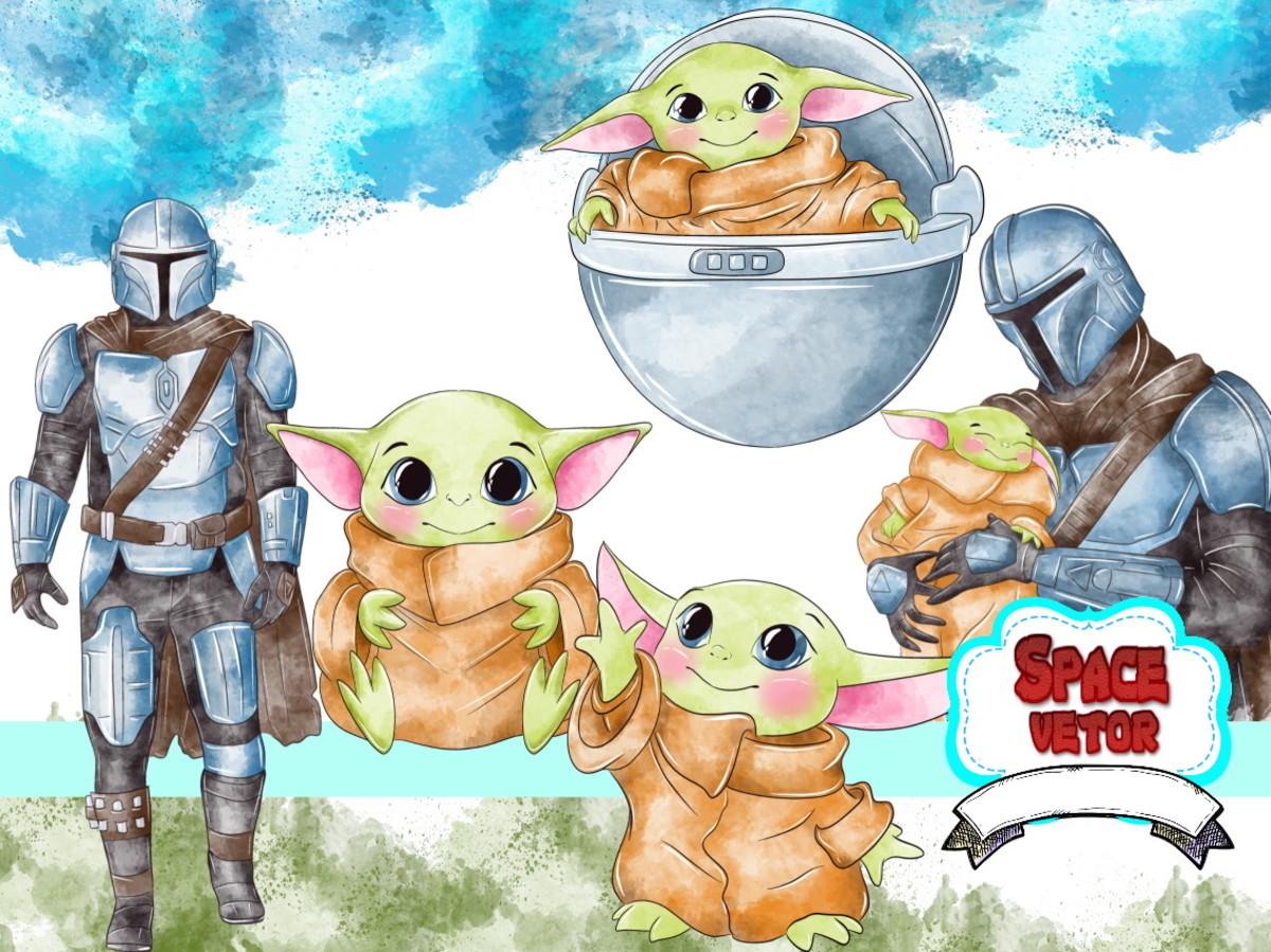 Star Wars Aquarela ,kit Digital Compre 1 Leve 3