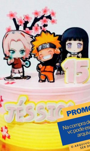Studio/pdf Arquivo de Corte Topo de Bolo Naruto Menina -005