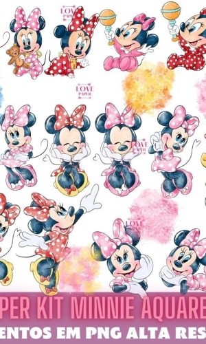 Super Kit Minnie Aquarela