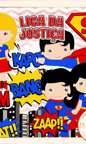Superman E Supergirl Cute Kit Digital