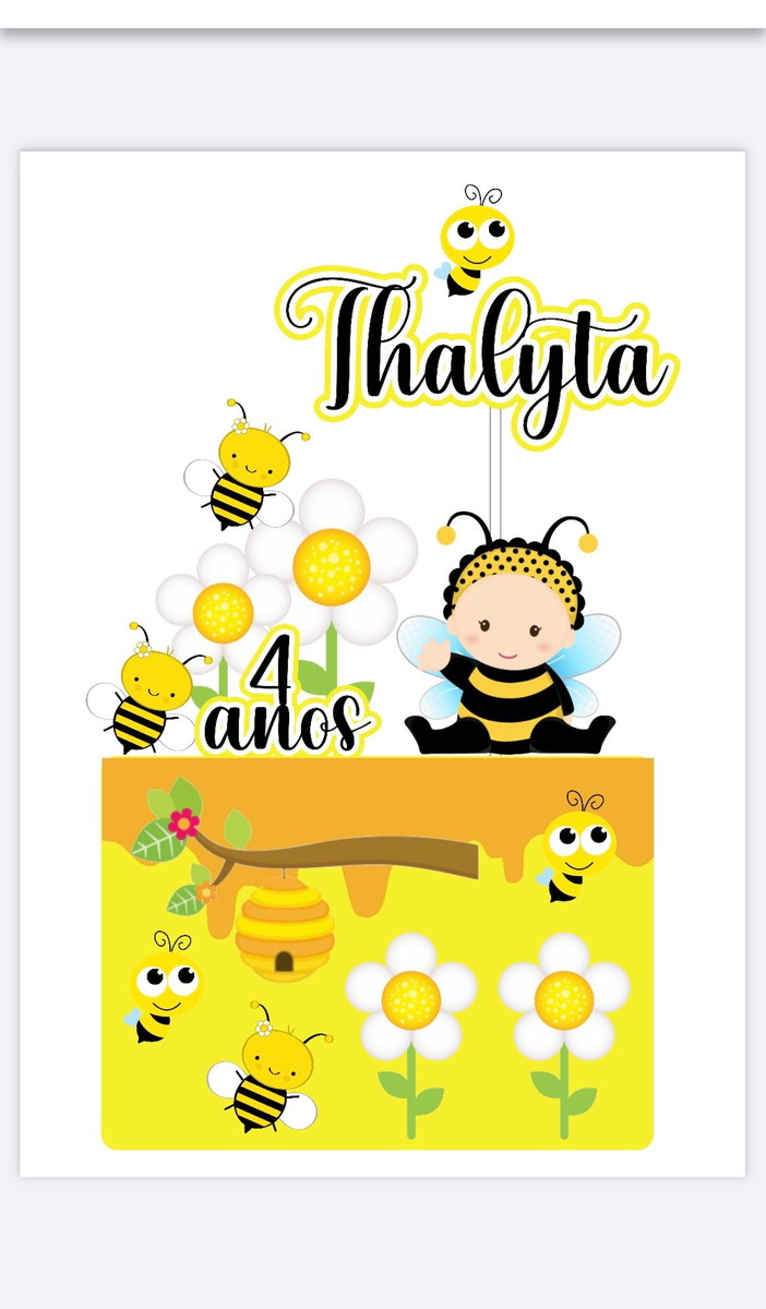 Topo Abelinha Cute