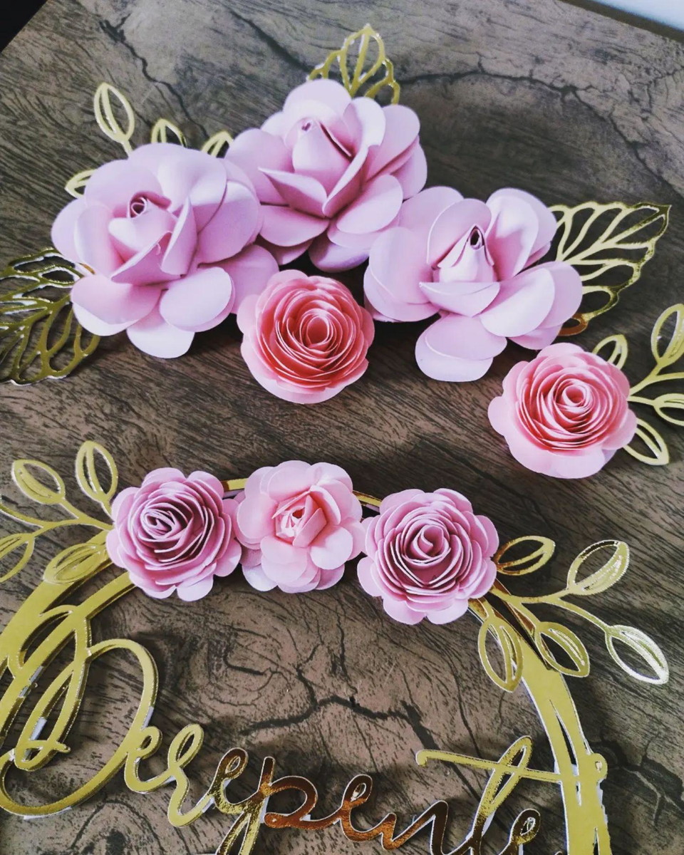 Topo Bolo Flores - Imagem 2