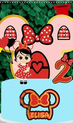 Topo Casa Minnie Menina Arquivo de Corte -CAMADAS 2