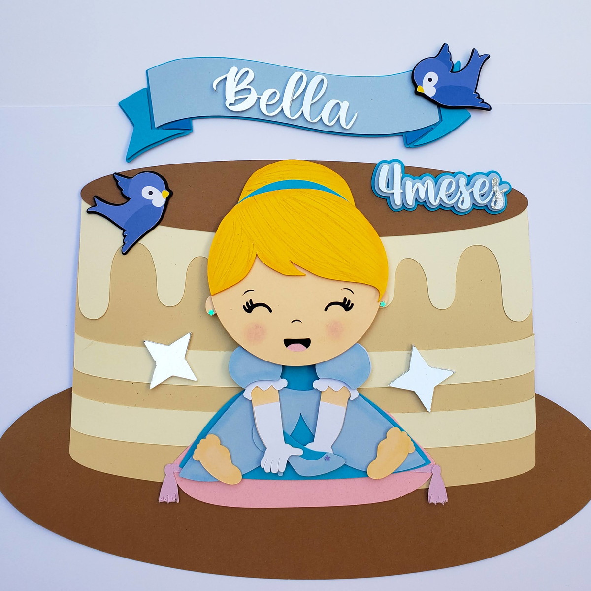 Topo Cinderela baby cut (arquivo de corte)