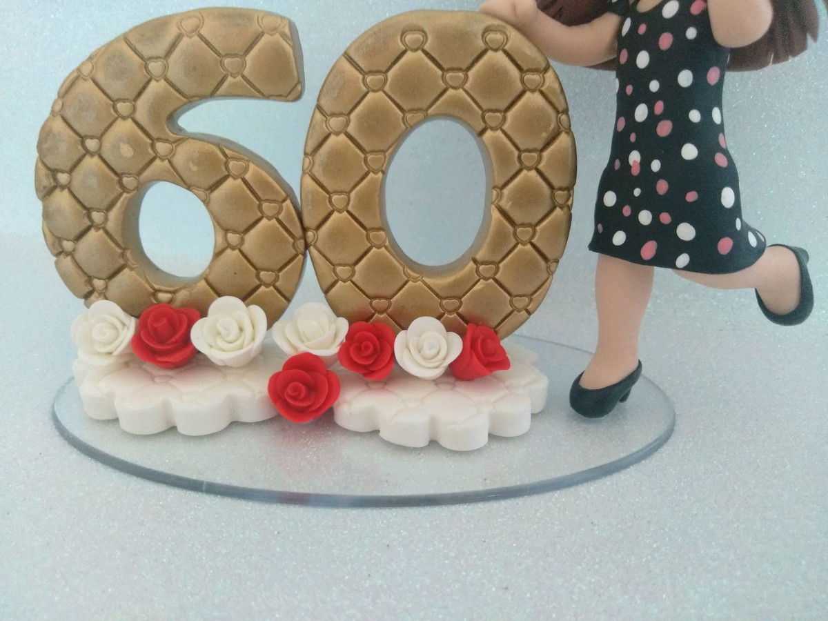 Topo de bolo 60 anos - Imagem 3