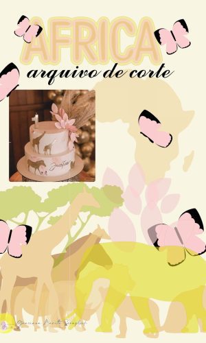 Topo de Bolo Africa Arquivo de Corte