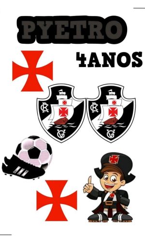 Topo de bolo Arquivo de Corte Silhouette Vasco
