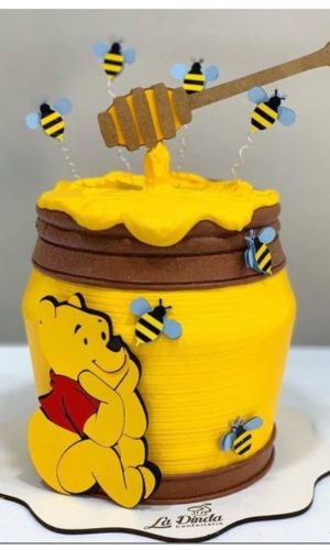 Topo de bolo arquivo digital ursinho pooh