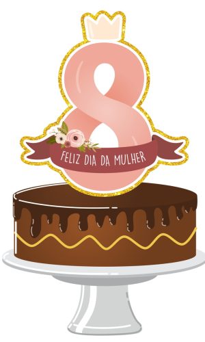 Topo de bolo Arquivos de corte Dia internacional da mulher