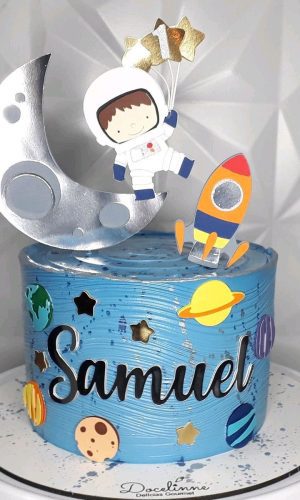 Topo de bolo Astronauta