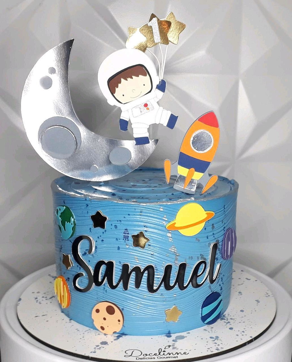 Topo de bolo Astronauta