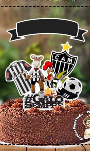 Topo de Bolo Atletico Mineiro 4129 Arquivo Digital