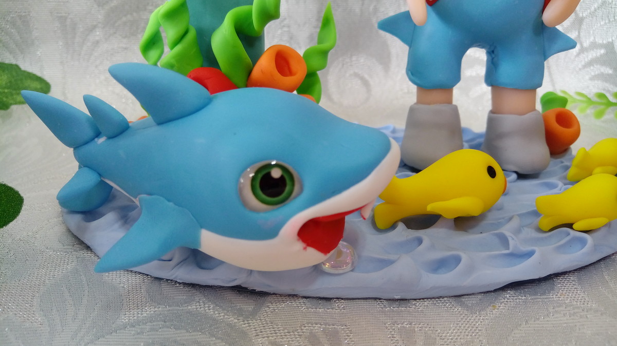 Topo de Bolo Baby Shark - Imagem 3