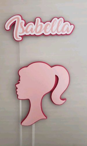 Arquivo de corte Digital - Topo de Bolo Barbie