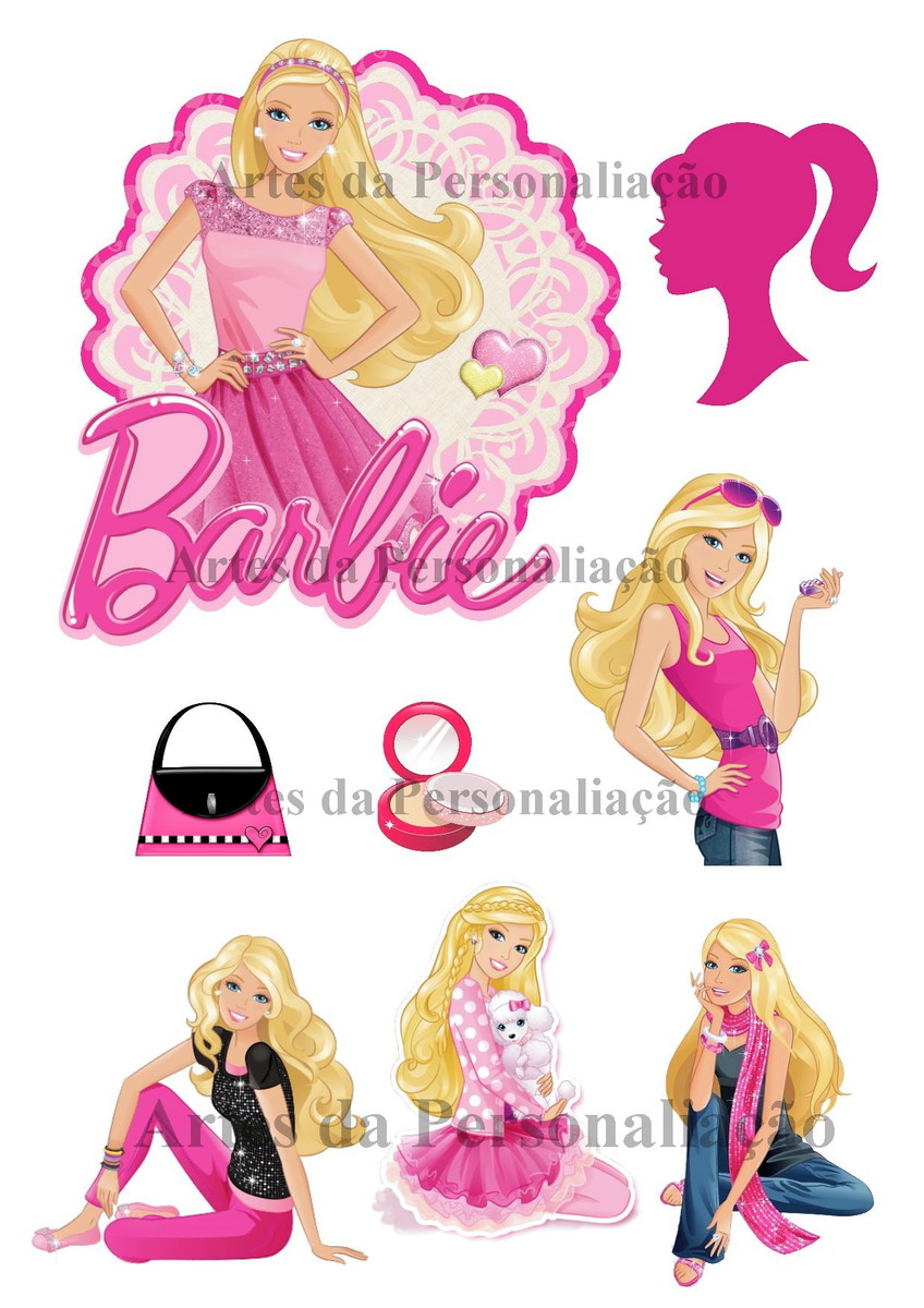 Topo de Bolo Barbie