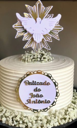 Topo De Bolo Batismo - Arquivo Digital