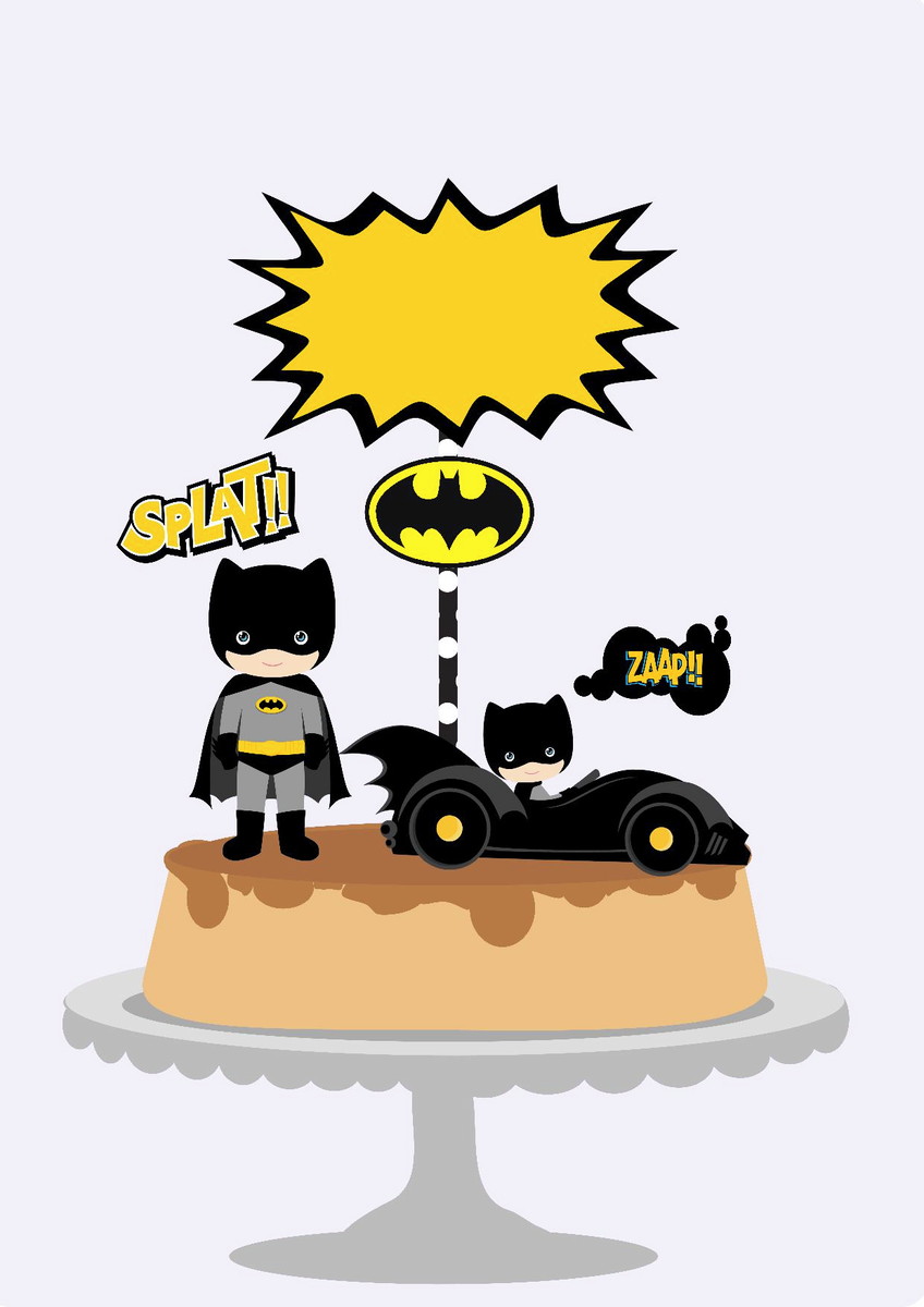 Arquivo Topo de Bolo - Batman Cute