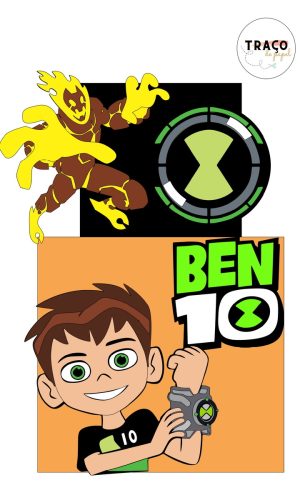 Topo De Bolo Ben 10- 100% Camadas (arquivo Digital)