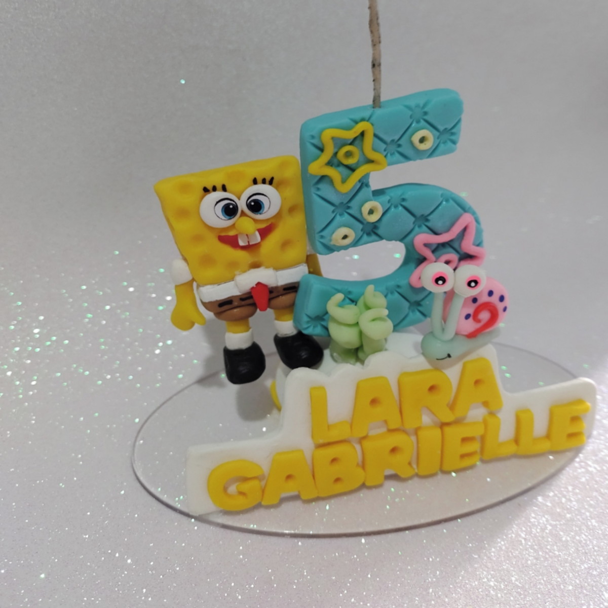 Topo de Bolo Bob Esponja - Imagem 3