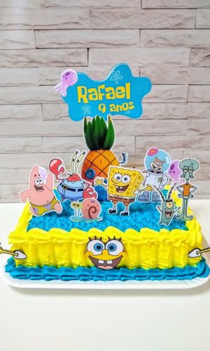 Topper Topo de Bolo Bob Esponja
