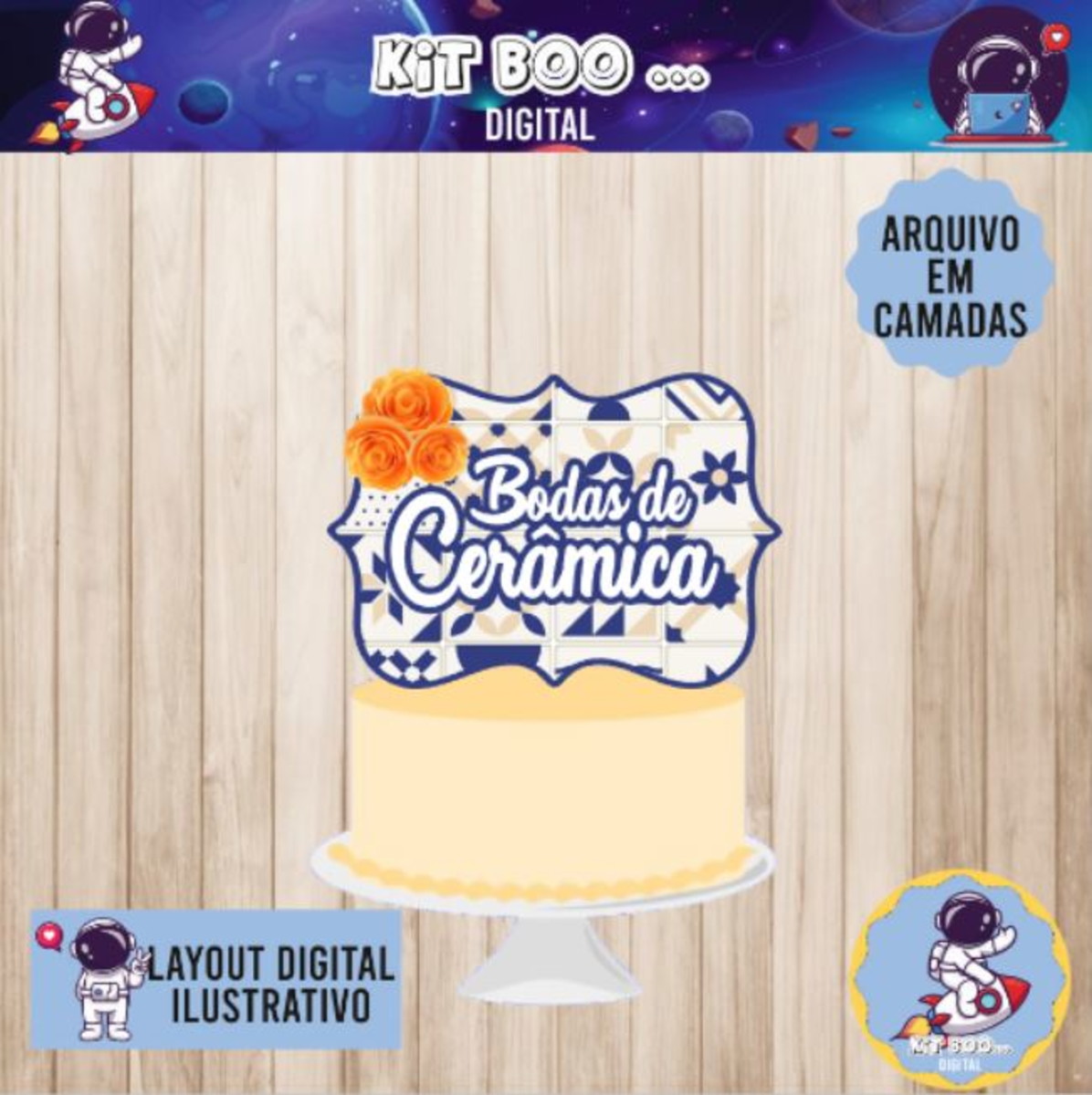 Arquivo Topo de Bolo - Bodas de Cerâmica 9 anos