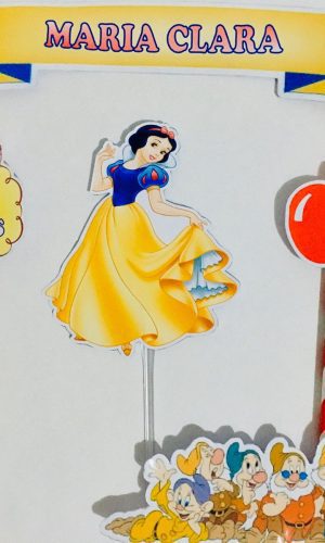 Topo De Bolo Branca De Neve