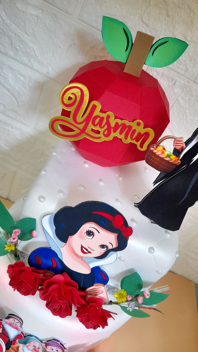 Topo de Bolo Branca de Neve - Imagem 2
