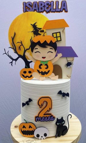 Topo de Bolo Camadas Halloween Arquivo Studio
