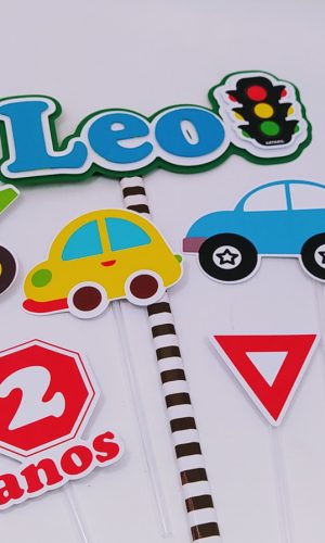 Topo de Bolo Carrinhos