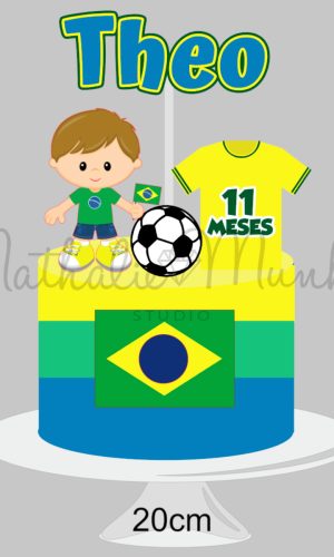 Topo de Bolo - Copa Brasil Menino - Arquivo de Corte