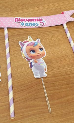 Topo de bolo Cry Babies