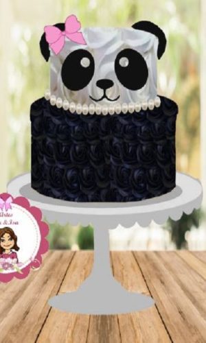 Arquivo de Corte Topo de Bolo Carinha Panda