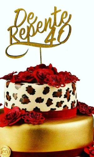 Topo de bolo de repente 40