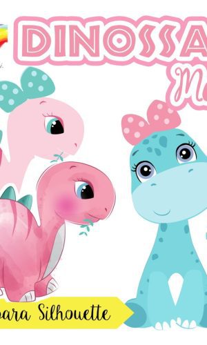 Topo De Bolo Dinossauro Baby Menina Ou Menino (studio+pdf)