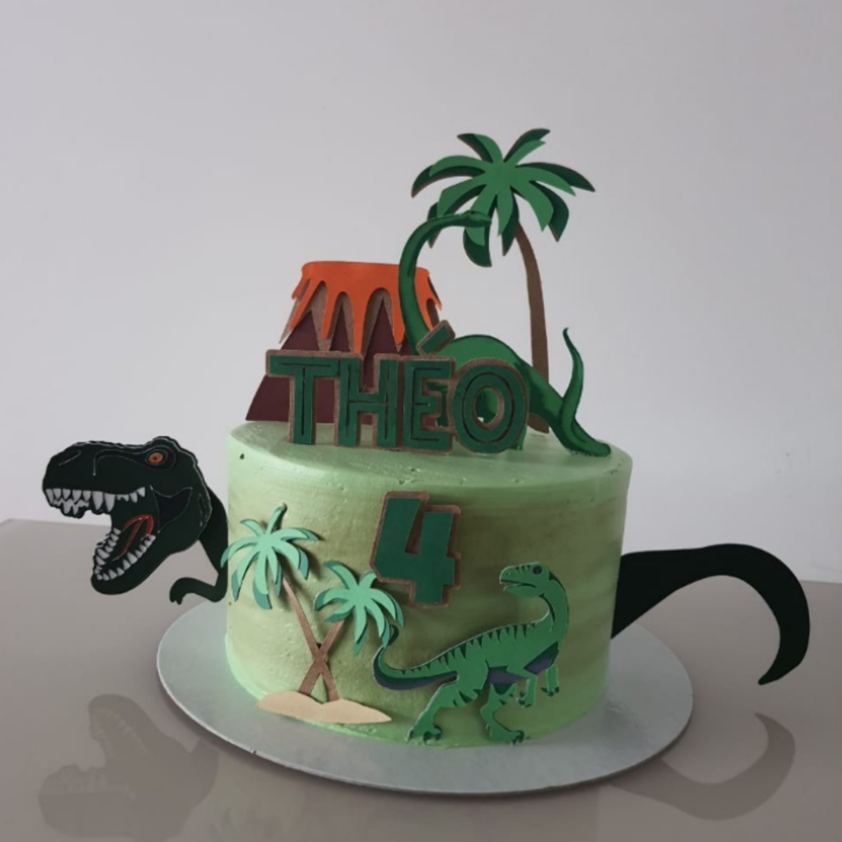Arquivo de Corte - Topo de bolo Dinossauros - Imagem 2