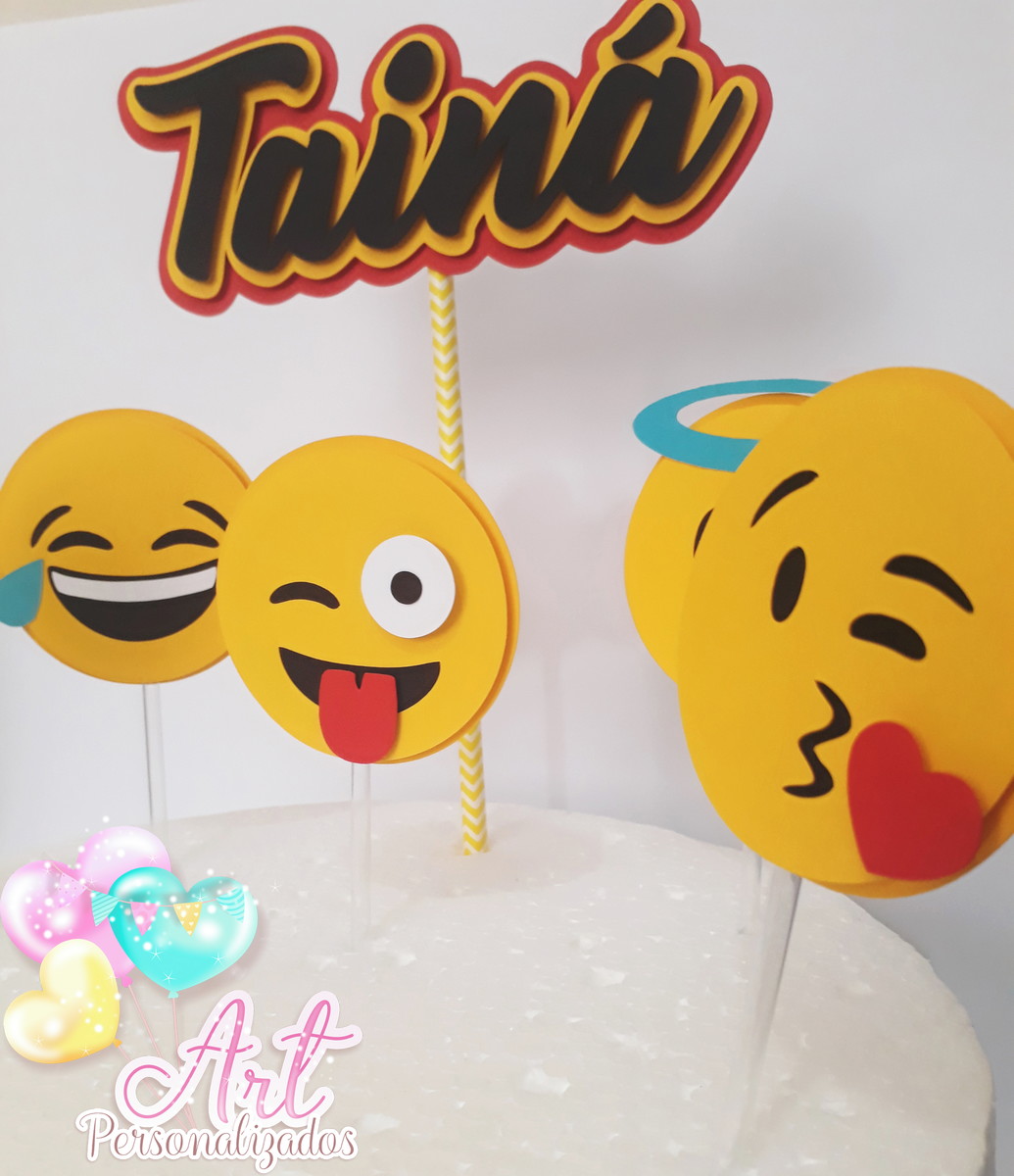 Topo de bolo emoji - Imagem 2