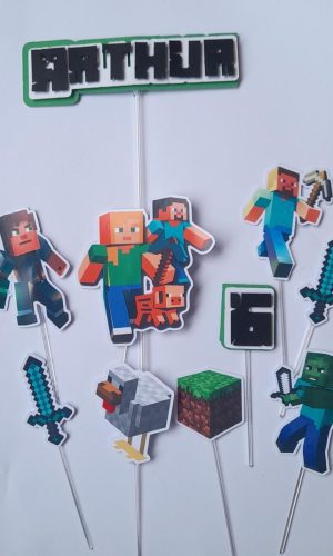 Topo de Bolo Minecraft