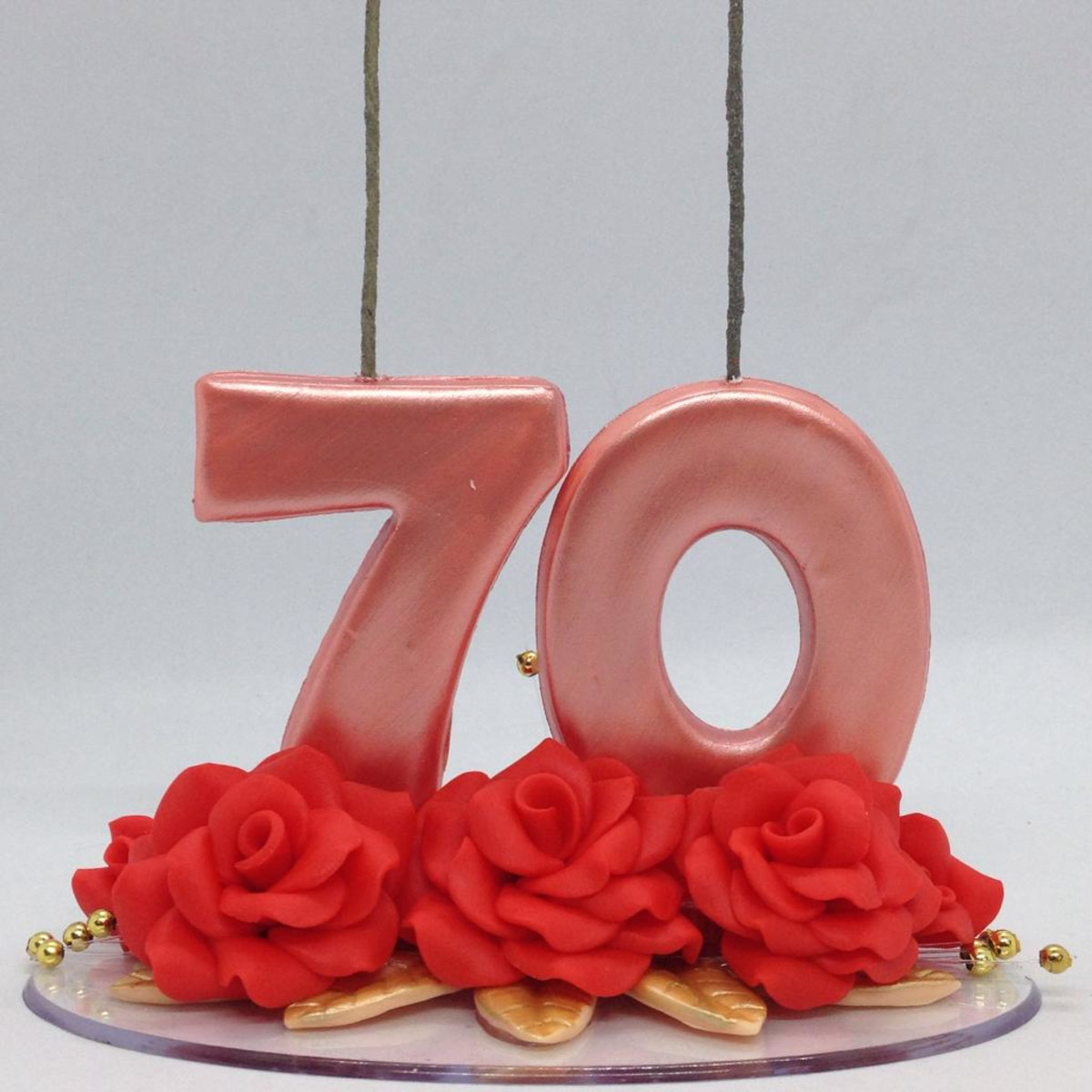 Topo de Bolo Flores - Imagem 2