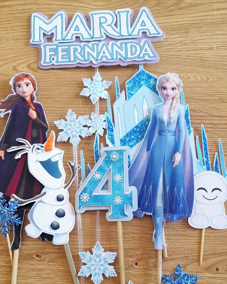 Topo de Bolo Frozen - Imagem 2