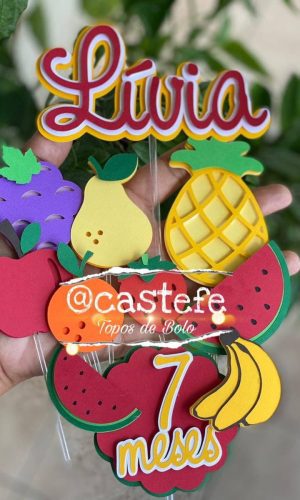 Topo de Bolo Frutas