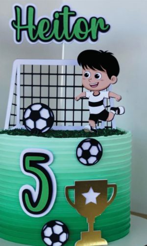 Topo de Bolo Futebol Brasil Arquivo de Corte