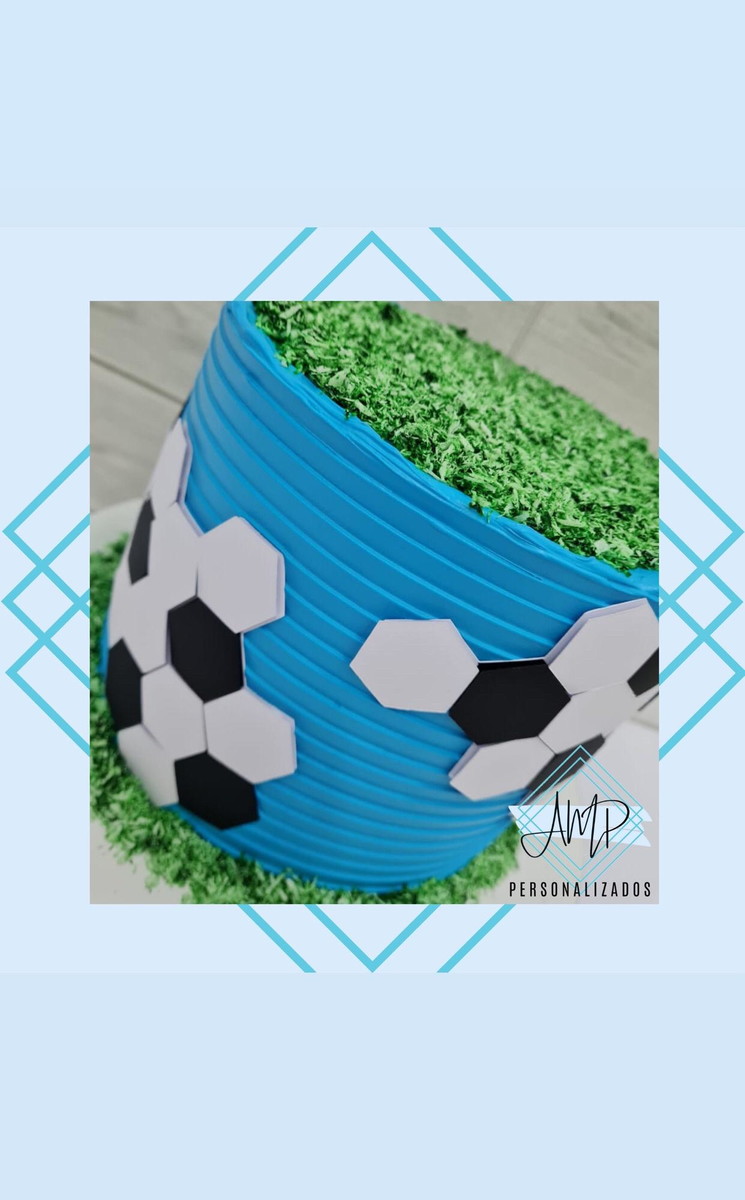 Arquivo de Corte - Topo de Bolo Futebol - Imagem 2