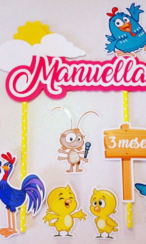 Topo de bolo galinha pintadinha
