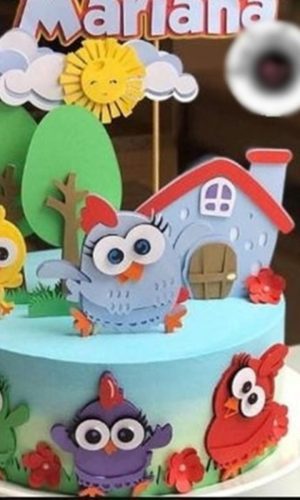 ArquivoTopo de bolo Galinha Pintadinha camadas -COD 970